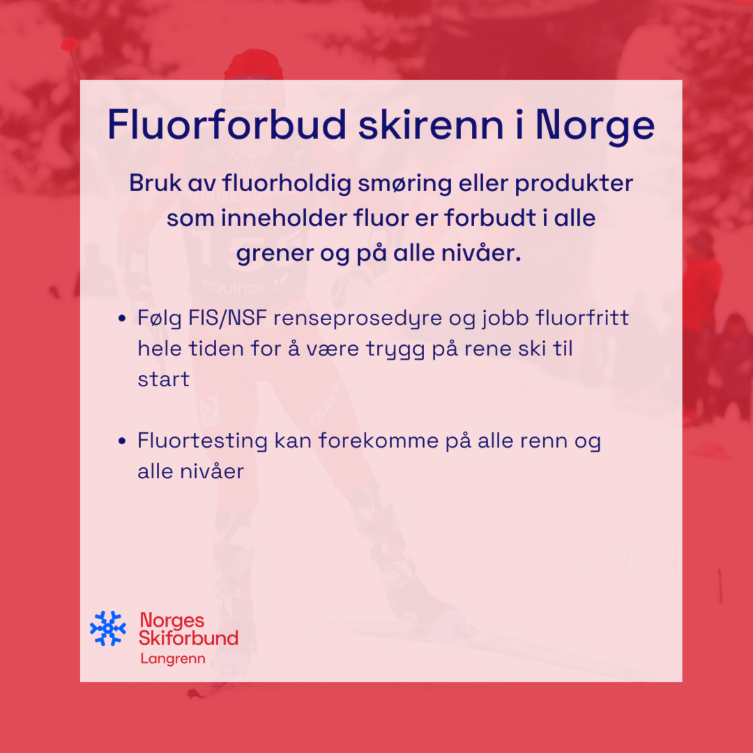VI MINNER OM FLUORFORBUD PÅ ALLE SKIRENN